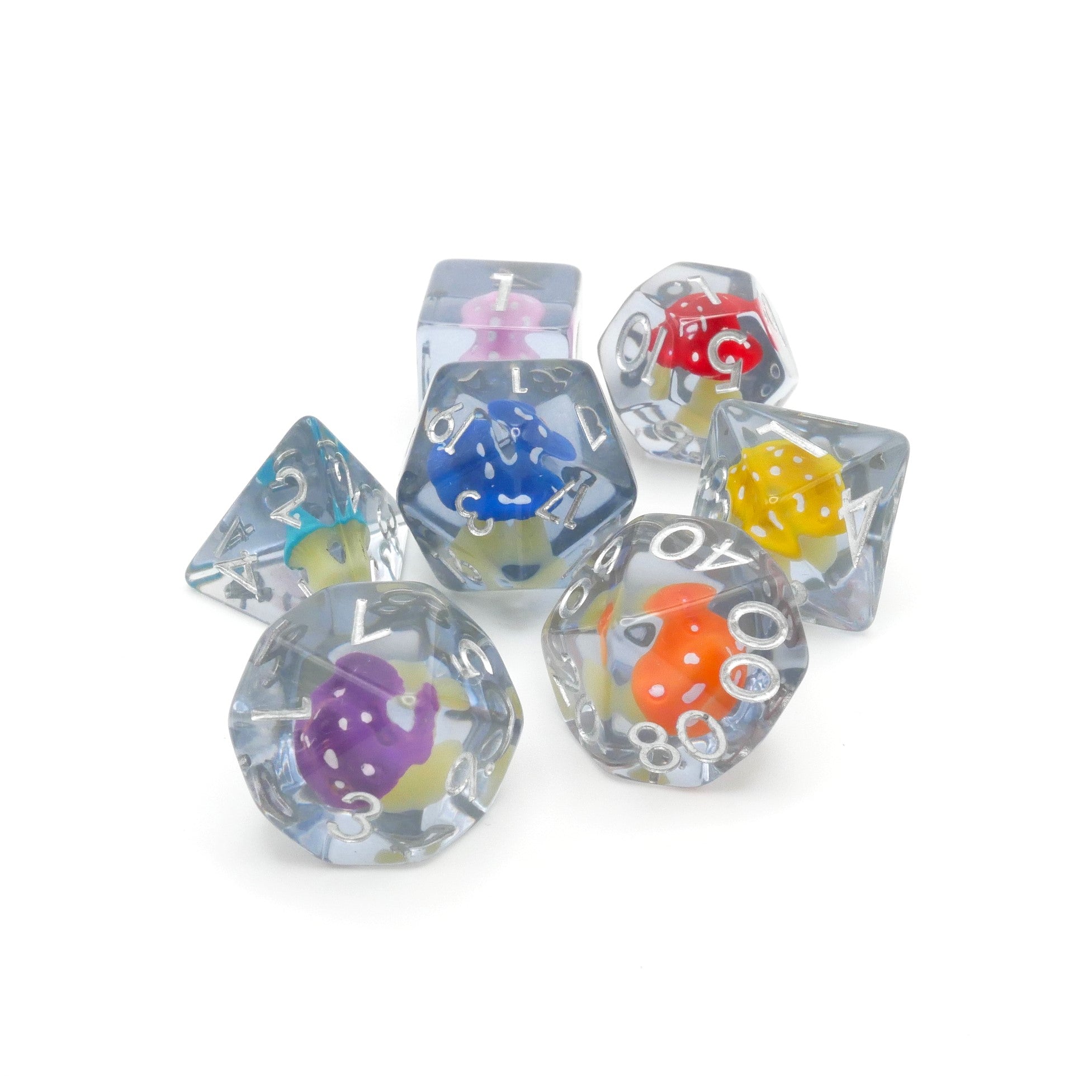 Woodland Trip - 7 Piece DnD Dice Set | Acrylic RPG Gaming Dice Main image
