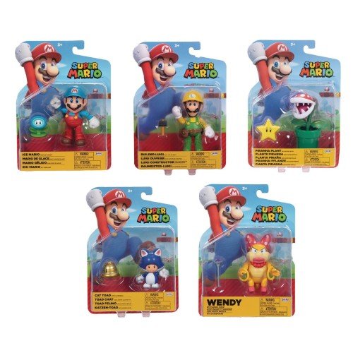 World of Nintendo Mario 4" Action Figure - Select Figure(s) - Collectors World Toys