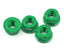 M4 Flanged Wheel Nut (Green)
