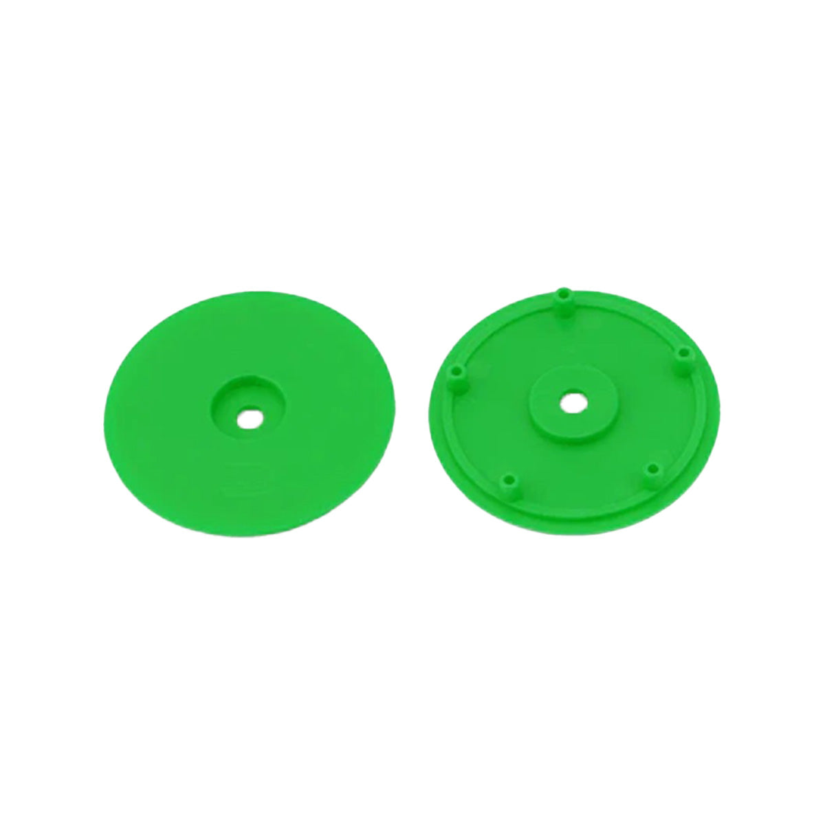 1/10 Whiplash Front 2.2" 12mm Sprint Car Wheels (2) (Green)