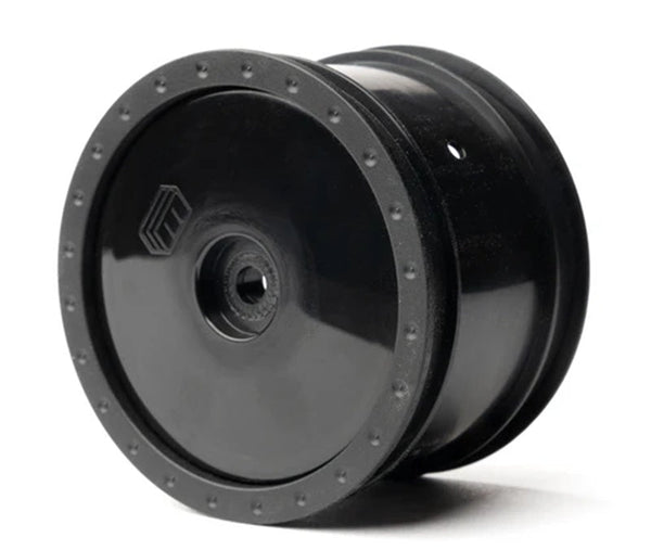 1/10 Whiplash Rear 2.2" 12mm Sprint Car Wheels (2) (Black)