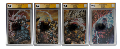 [TRIPLE SIGNED CGC YELLOW LABEL 4 PACK FOIL] X-Men 1991 #1 Facsimile Jim Lee | Claremont | Williams Cover Var [Set #4]