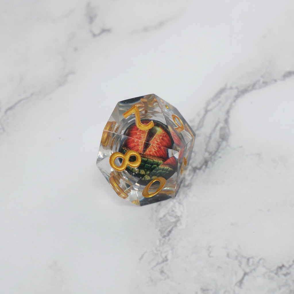 Xanathar's Eye |  7 Piece Moving Eye DnD Dice Set | Acrylic RPG Gaming Dice - Collectors World Toys