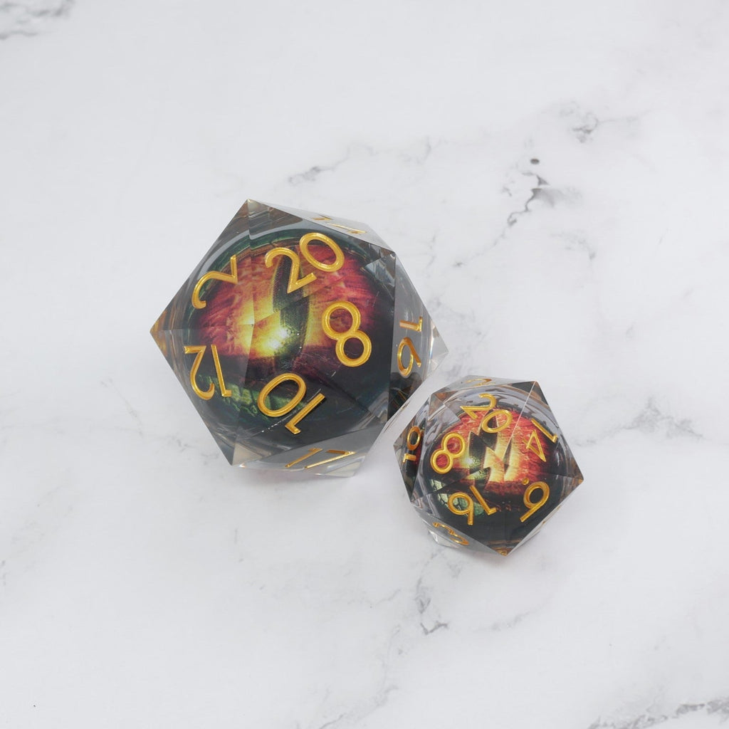 Xanathar's Eye | Giant D20 Moving Eye DnD Dice | Acrylic RPG Gaming Dice - Collectors World Toys