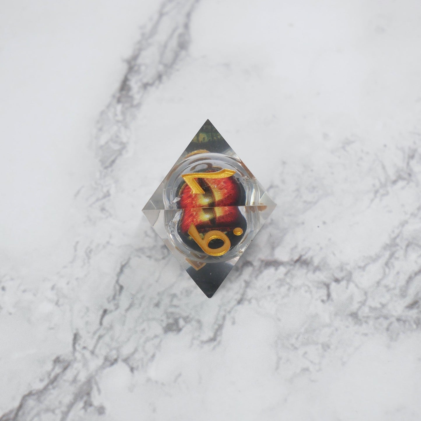 Xanathar's Eye | 7 Piece Moving Eye DnD Dice Set | Acrylic RPG Gaming Dice