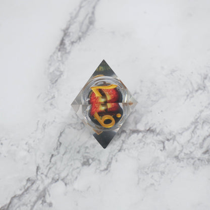 Xanathar's Eye | 7 Piece Moving Eye DnD Dice Set | Acrylic RPG Gaming Dice