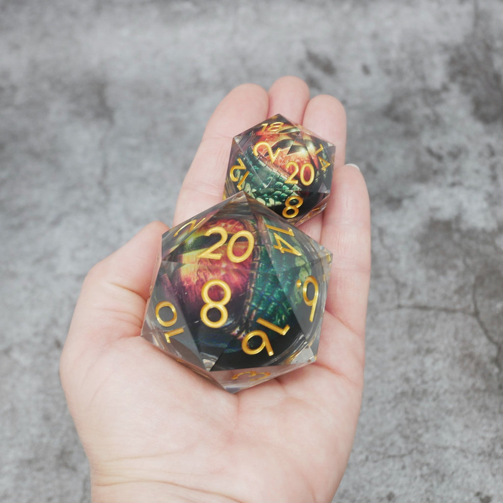 Xanathar's Eye | Giant D20 Moving Eye DnD Dice | Acrylic RPG Gaming Dice - Collectors World Toys