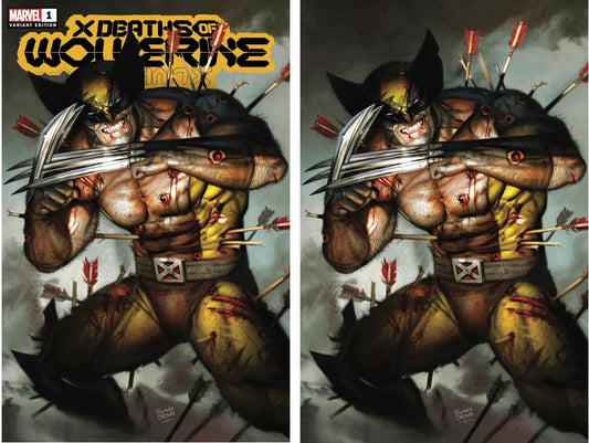 X DEATHS OF WOLVERINE #1 (RYAN BROWN EXCLUSIVE TRADE/VIRGIN VARIANT SET)(2022)