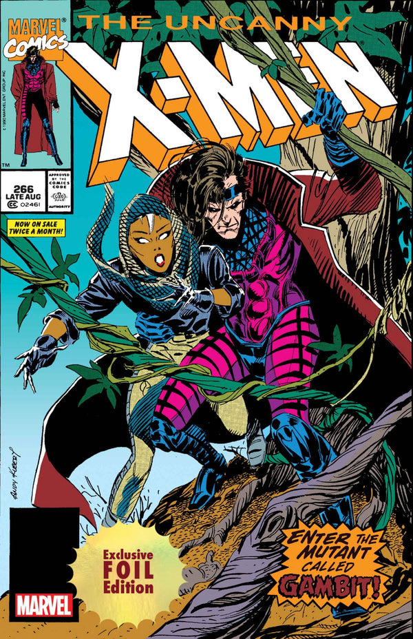 [Signed by Chris Claremont] [Foil] Uncanny X-Men #266 Unknown Comics Exclusive Facsimile Edition Var [IN STOCK] - Collectors World Toys