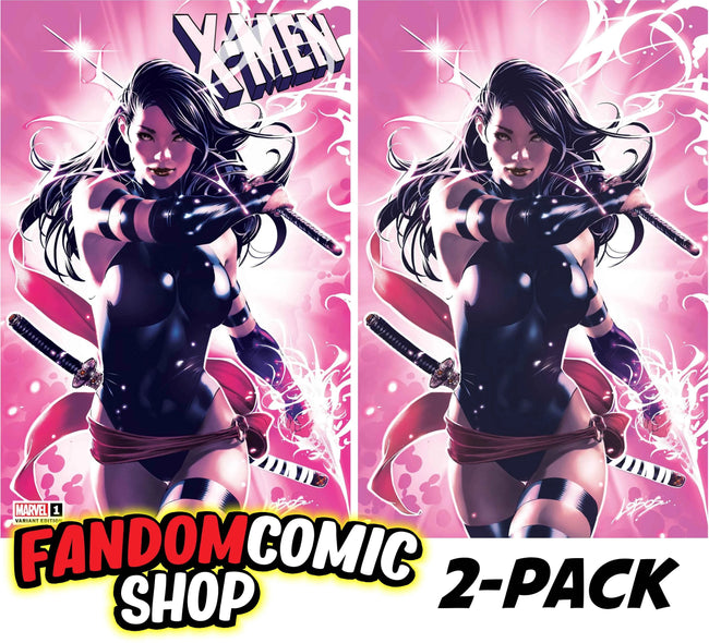 X-MEN #1 (PABLO "LOBOS" VILLALOBOS EXCLUSIVE TRADE/VIRGIN VARIANT SET)(2024) Hover Image