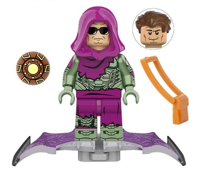 Green Glider Villain Custom Minifig - Battle worn Hover Image