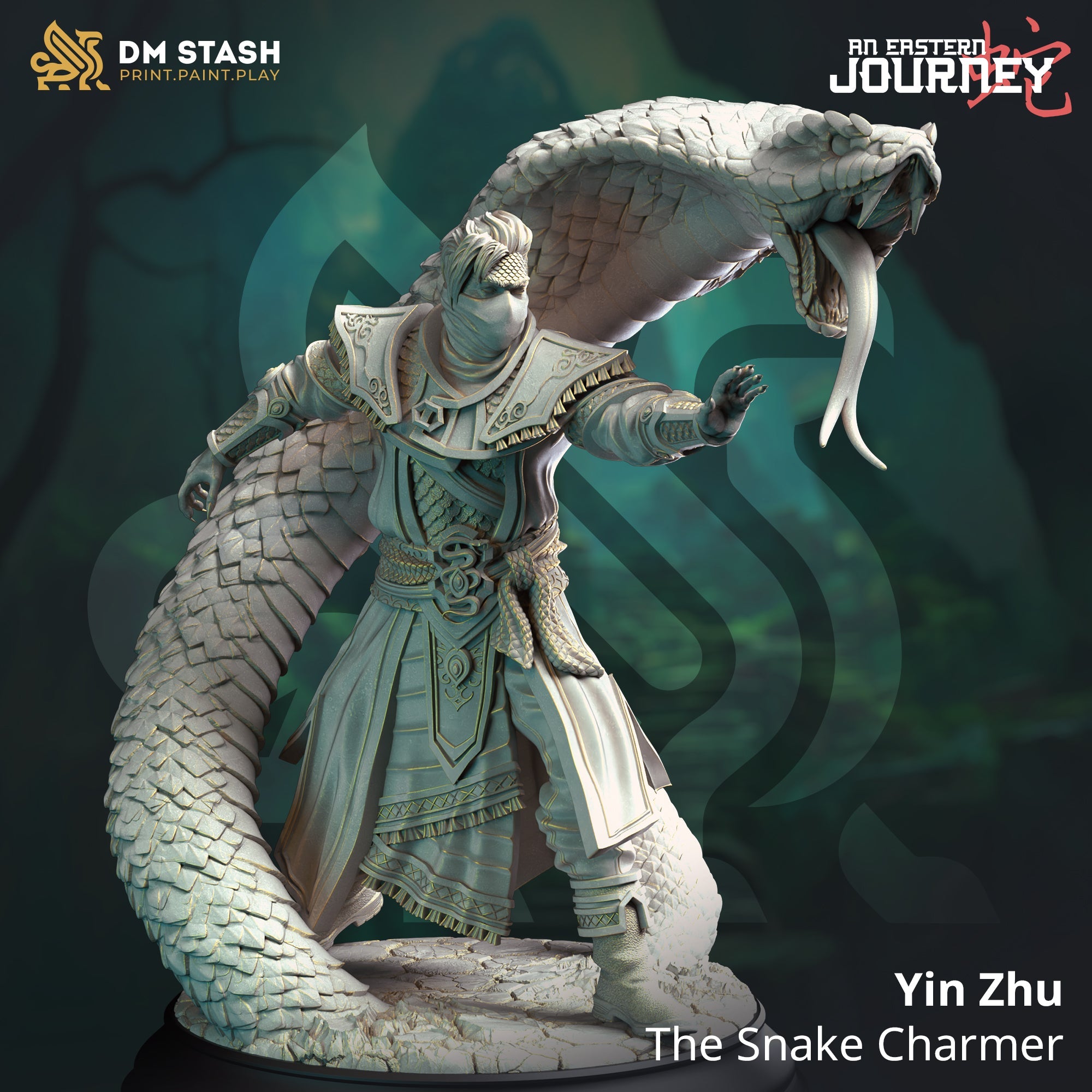 Yin Zhu, the Snake Charmer (Male Yuan-ti Beastmaster) Main image