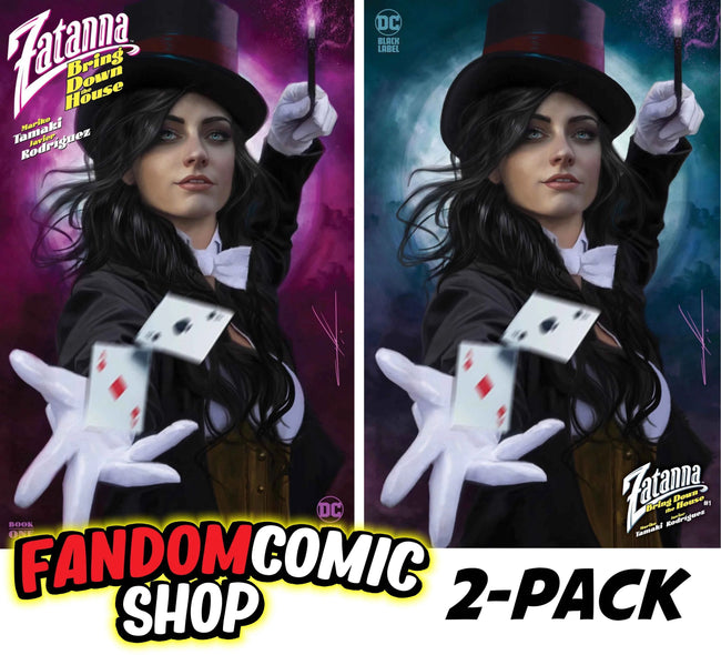 ZATANNA: BRING DOWN THE HOUSE #1 (CARLA COHEN EXCLUSIVE VARIANT A & B SET) ~ DC Black Label Hover Image