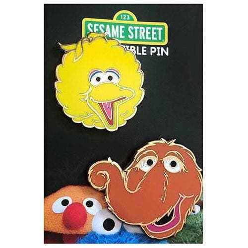Zen Monkey: Big Bird and Snuffy Set - Sesame Street Enamel Pins Hover Image