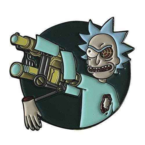 Zen Monkey: Bionic Arm Rick - Rick and Morty Enamel Pin Hover Image