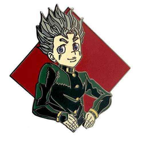Zen Monkey: Diamond Koichi Hirose - JoJo's Bizarre Adventure Enamel Pin Hover Image