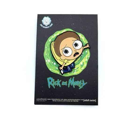 Zen Monkey: Hanging Lil' Morty - Rick and Morty Enamel Pin Main image
