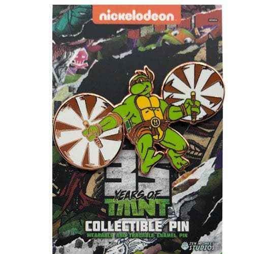 Zen Monkey: Leaping Michelangelo Rose Gold (35th Anniversary) - Teenage Mutant Ninja Turtles Pin Hover Image
