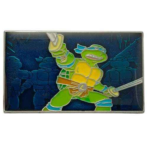 Zen Monkey: Leonardo Leads - Teenage Mutant Ninja Turtles Enamel Pin Hover Image