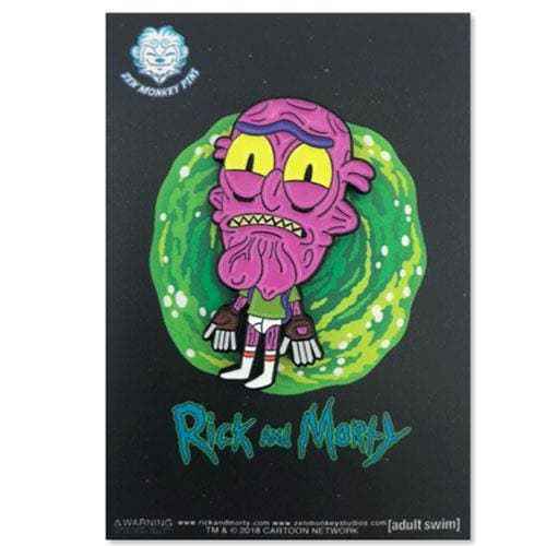 Zen Monkey: Lil Scary Terry - Rick and Morty Enamel Pin Hover Image