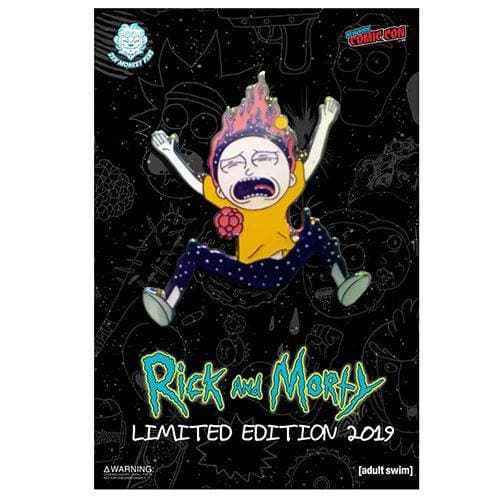 Zen Monkey: *LIMITED Edition* Rainbow Falling Morty (NYCC 2019) - Rick and Morty Enamel Pin Hover Image