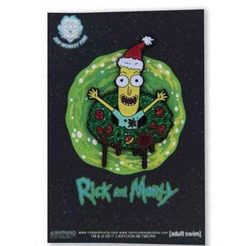 Zen Monkey: Poopy Butthole Wreath - Rick and Morty Enamel Pin Main image