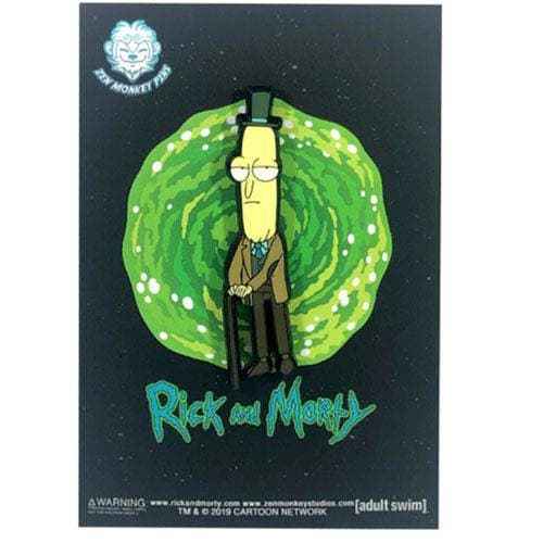 Zen Monkey: Professor Poopy Buttholel (SEASON 4 EPISODE 3) - Rick and Morty Enamel Pin Hover Image