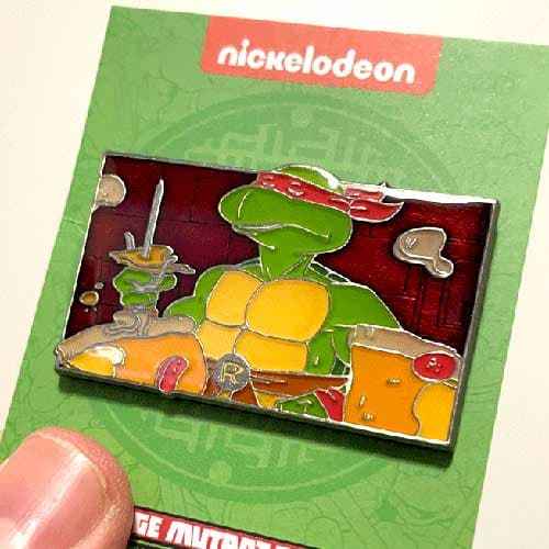 Zen Monkey: Raphael Is Cool But Crude - Teenage Mutant Ninja Turtles Enamel Pin Hover Image