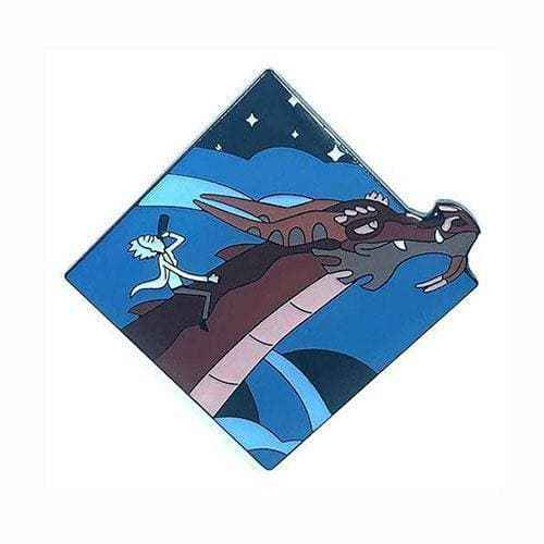 Zen Monkey: Rick Riding Balthromaw(SEASON 4 EPISODE 4) - Rick and Morty Enamel Pin Hover Image