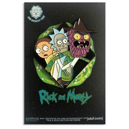 Zen Monkey: Scary Terry's Piggyback Ride (Famous Moments) - Rick and Morty Enamel Pin Main image