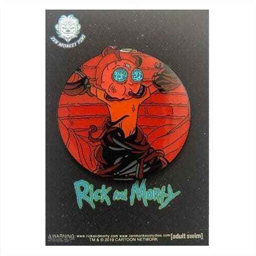 Zen Monkey: **SEASON 4 EPISODE 1** Death Crystal Bound Morty - Rick and Morty Enamel Pin Main image