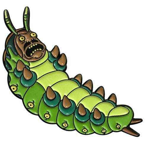 Zen Monkey: **SEASON 4 EPISODE 1** Goldenfold Caterpillar - Rick and Morty Enamel Pin Hover Image