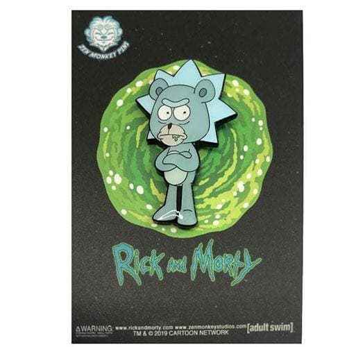 Zen Monkey: SEASON 4 EPISODE 1 Teddy Rick - Rick and Morty Enamel Pin Main image