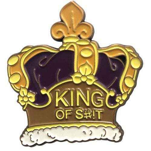 Zen Monkey: **SEASON 4 EPISODE 2** Rick's Crown (King of S#!T) - Rick and Morty Enamel Pin Main image