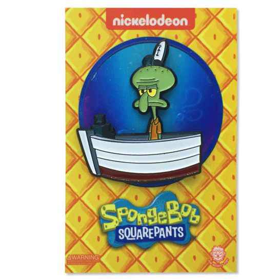 Zen Monkey: Squidward at Work - Spongebob Squarepants Pin Main image