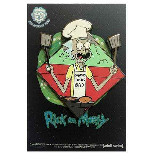 Zen Monkey: The BBQ (Famous Moments) - Rick and Morty Enamel Pin Hover Image