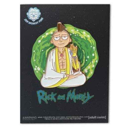 Zen Monkey: The One True Morty - Rick and Morty Enamel Pin Hover Image