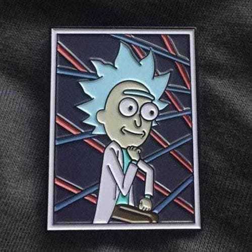 Zen Monkey: Tiny Rick's School Portrait - Rick and Morty Enamel Pin Main image
