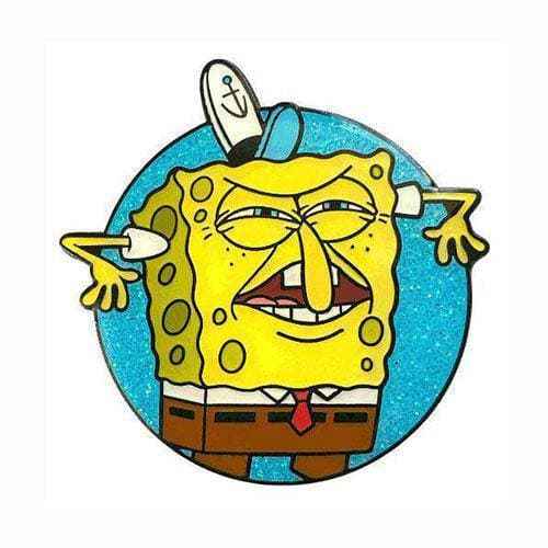 Zen Monkey: "Who Put You On The Planet?" - SpongeBob Squarepants Enamel Pin Main image