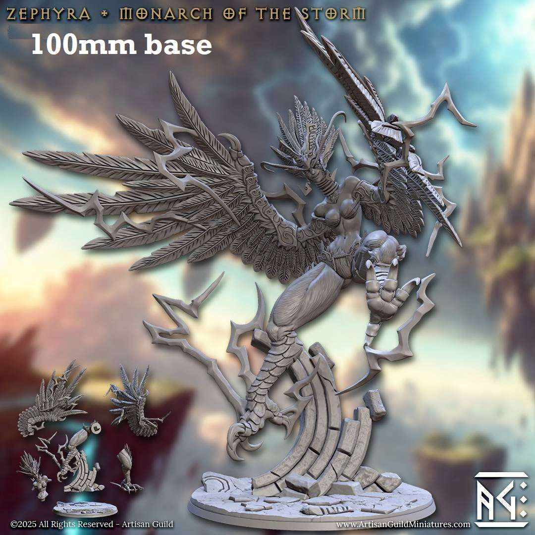 Zephyra, Monarch of the Storm (Huge Harpy Epic Boss) Main image